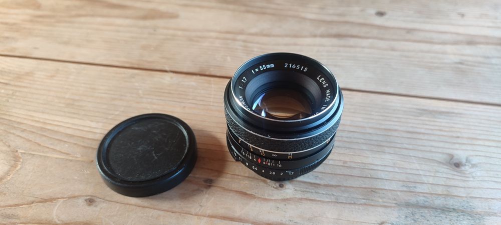 Pentru colecție obiectiv foto Revueflex 55 1.4