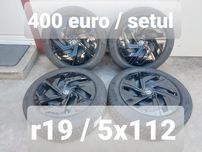 Jante tabla r19 + anvelope 235 55 19 / 255 50 19 Pirelli ! 5x112