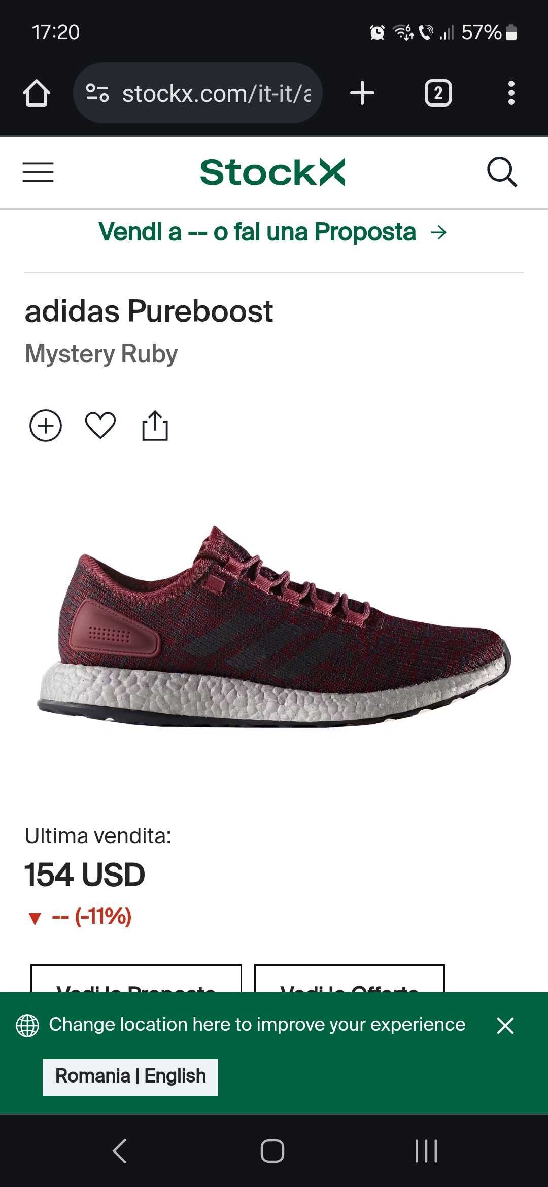 Adidas Pureboost
Mystery Ruby