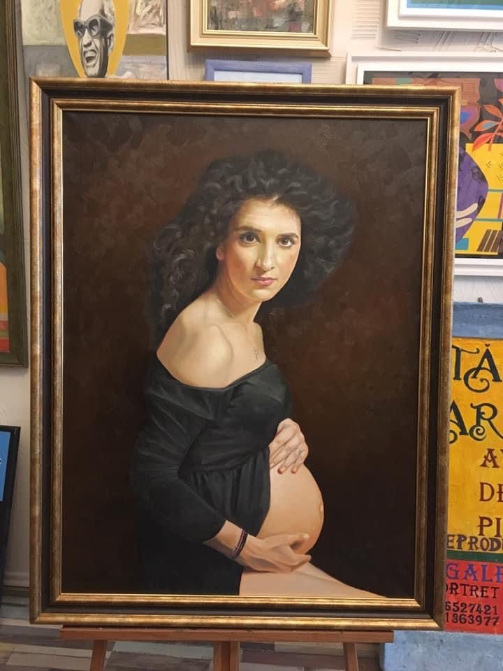 Tablou de familie, portret pictat, nasi, tablou de nunta, evenimente