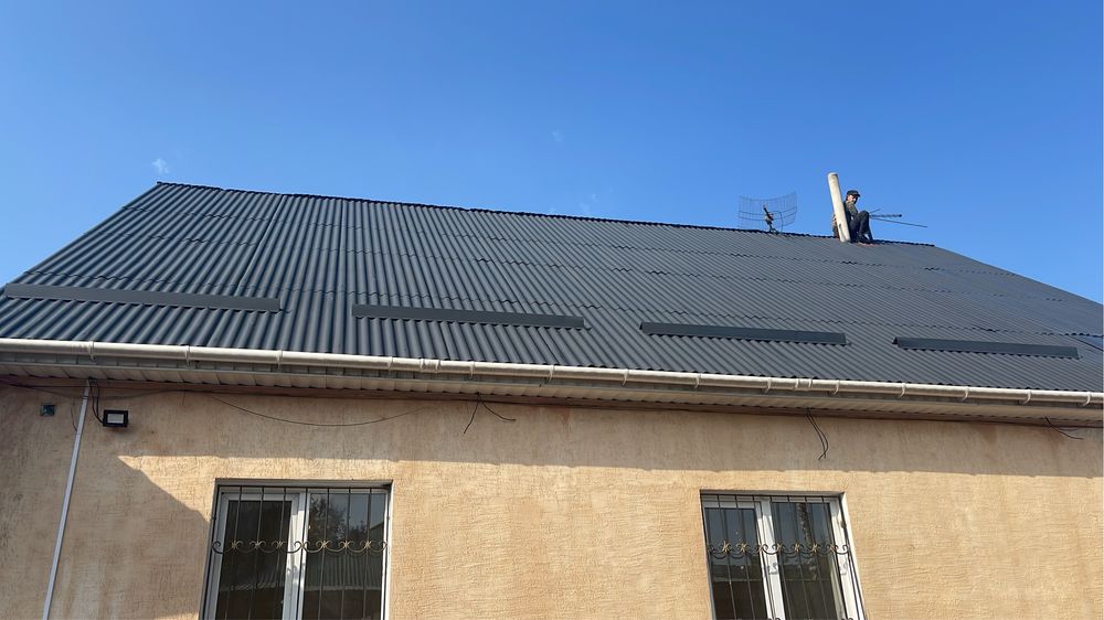 Покраска крыши заборы ворота