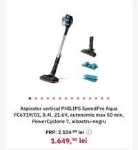 Aspirator vertical PHILIPS SpeedPro Aqua