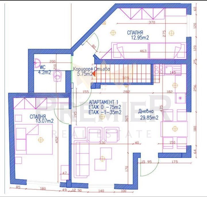 Продава се Тристаен апартамент в София, Редута - 110 кв.м за 1500 €/кв.м - Снимка #3
