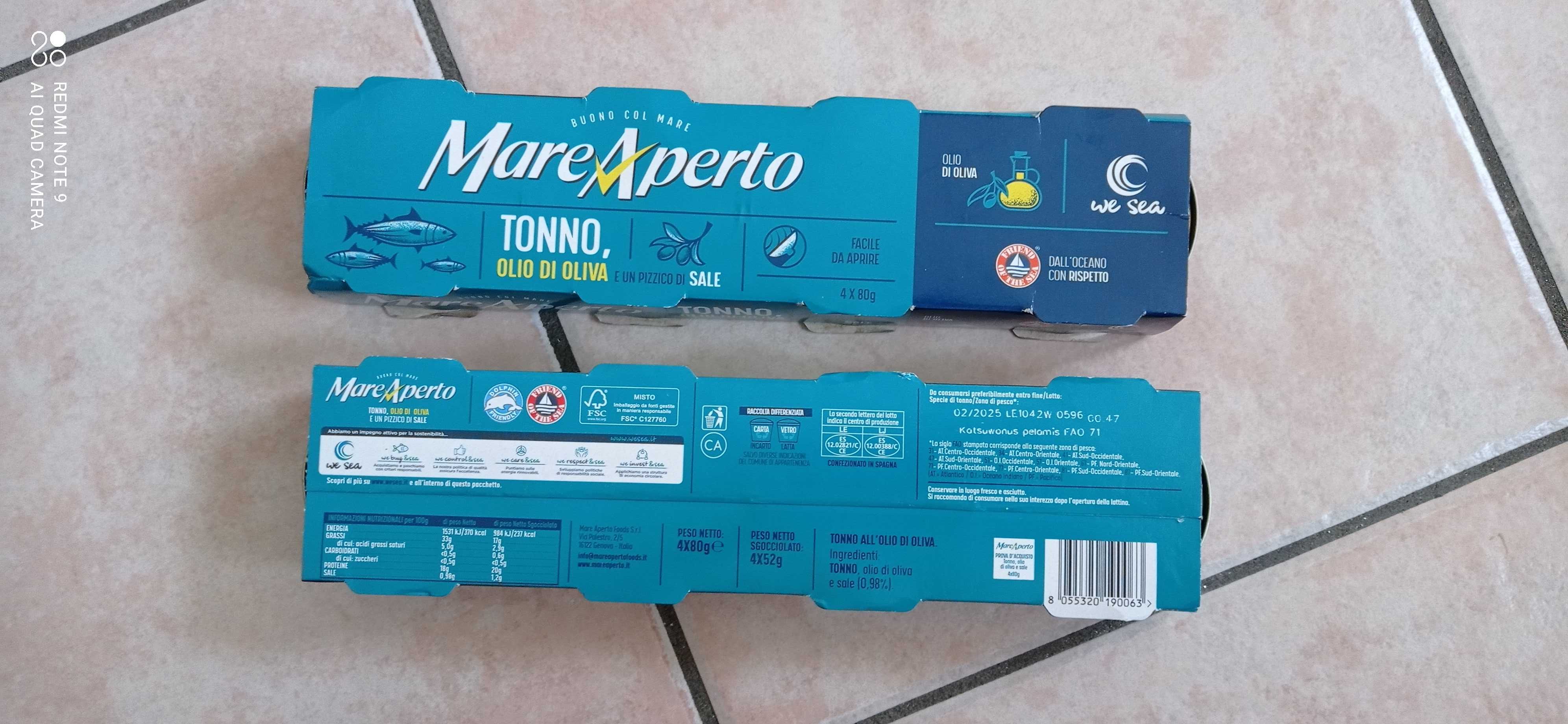 Ton MareAperto Italia 4 x 80 gr