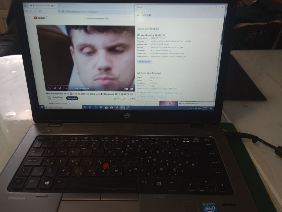 Elitebook HP 840 cu Intel i5, 500 GB, display 14" , Bluetooth, Wi-Fi