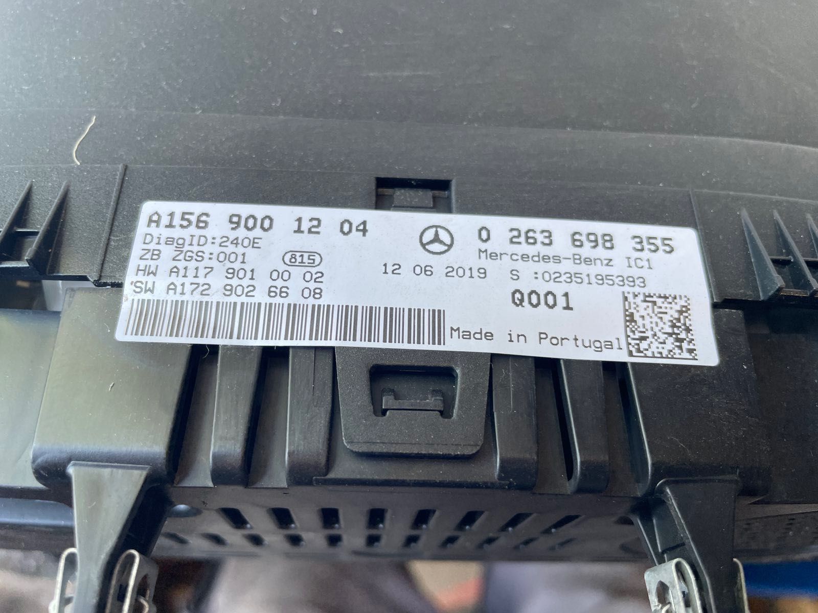 Километраж табло за Mercedes GLA, 180 X156, двигател 270910