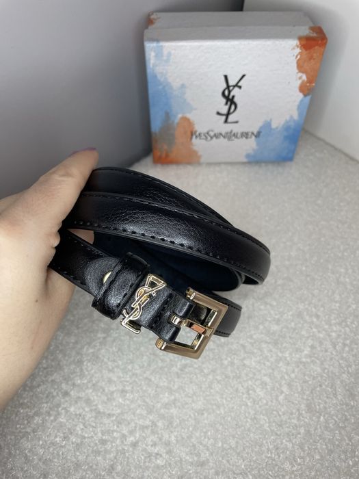 Колан естествена кожа в кутия *YSL*