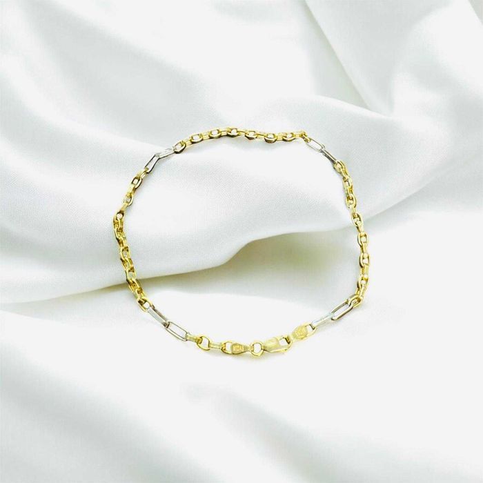 Bratara aur galben si alb 14k