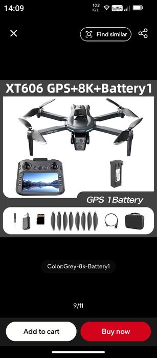 Super ocazie!Dronă XT606 cu 3 baterii