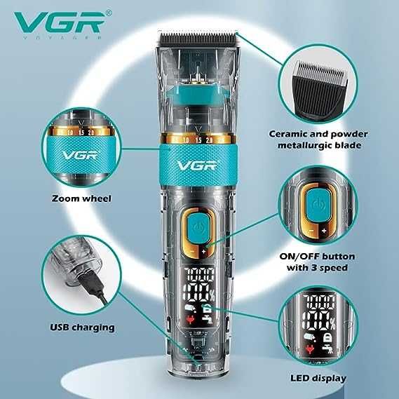 Професионална машинка за подстригване тример VGR 695 ОРИГИНАЛ