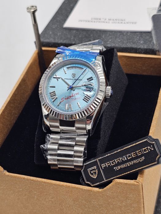 Oferta! Ceas de bărbați Pagani Design, oțel inoxidabil de 36 mm,