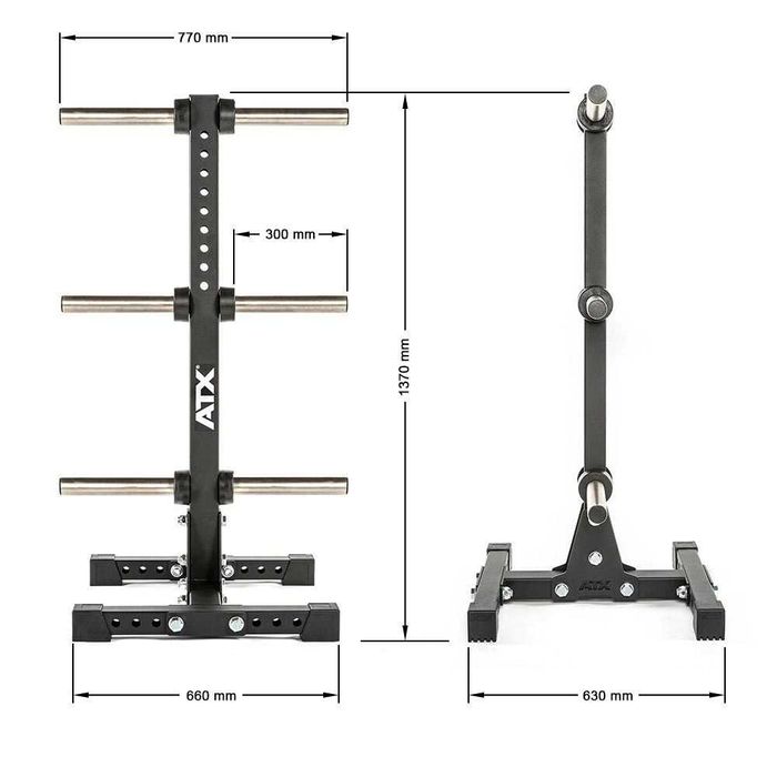 Стойка за Тежести Ø 50 mm – ATX® Weight Plate Tree / Тип дърво