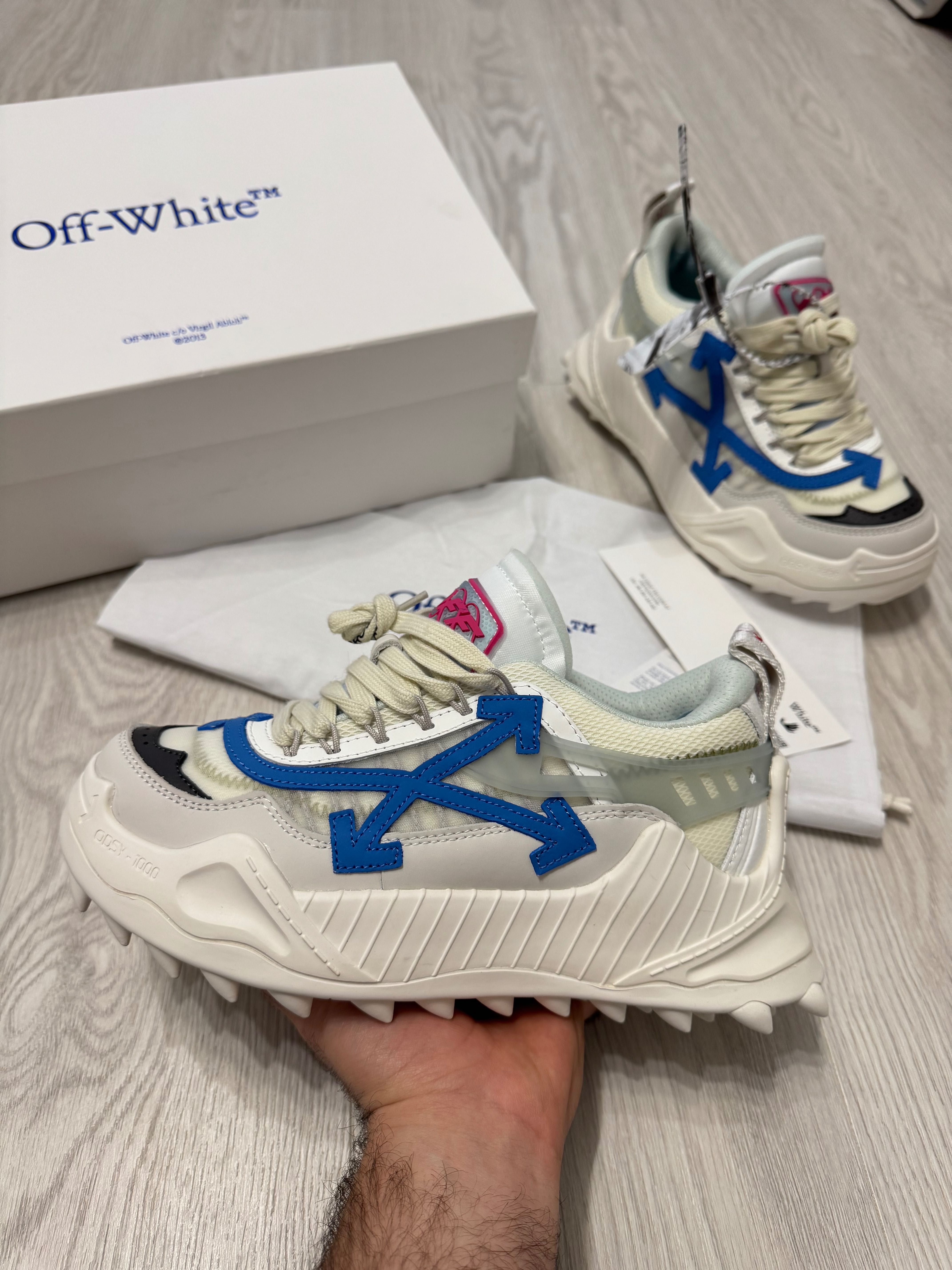Adidasi OFF WHITE, Odsy 1000 SNEAKERS Premium din Piele Full Box NOI