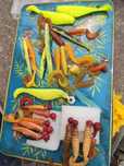 Vând set năluci plastic pentru pescuit