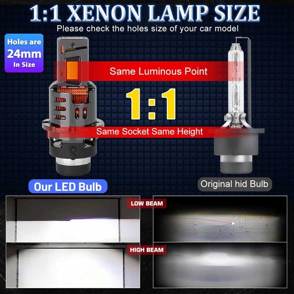LED Крушки D2S -  Dualvision +300 %