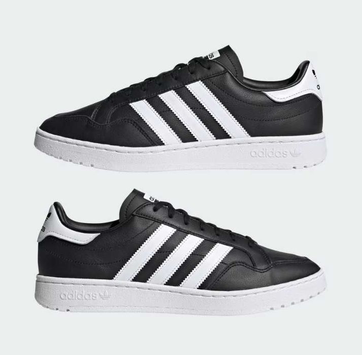 Оригинални маратонки естествена кожа *ADIDAS TEAM COURT * EU40 2/3 -46