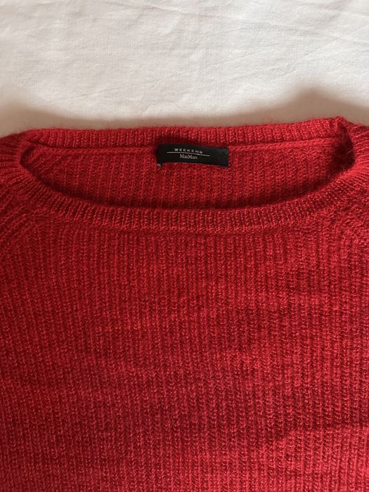 Pulover mohair rosu,dama,Weekend Max Mara,marime L