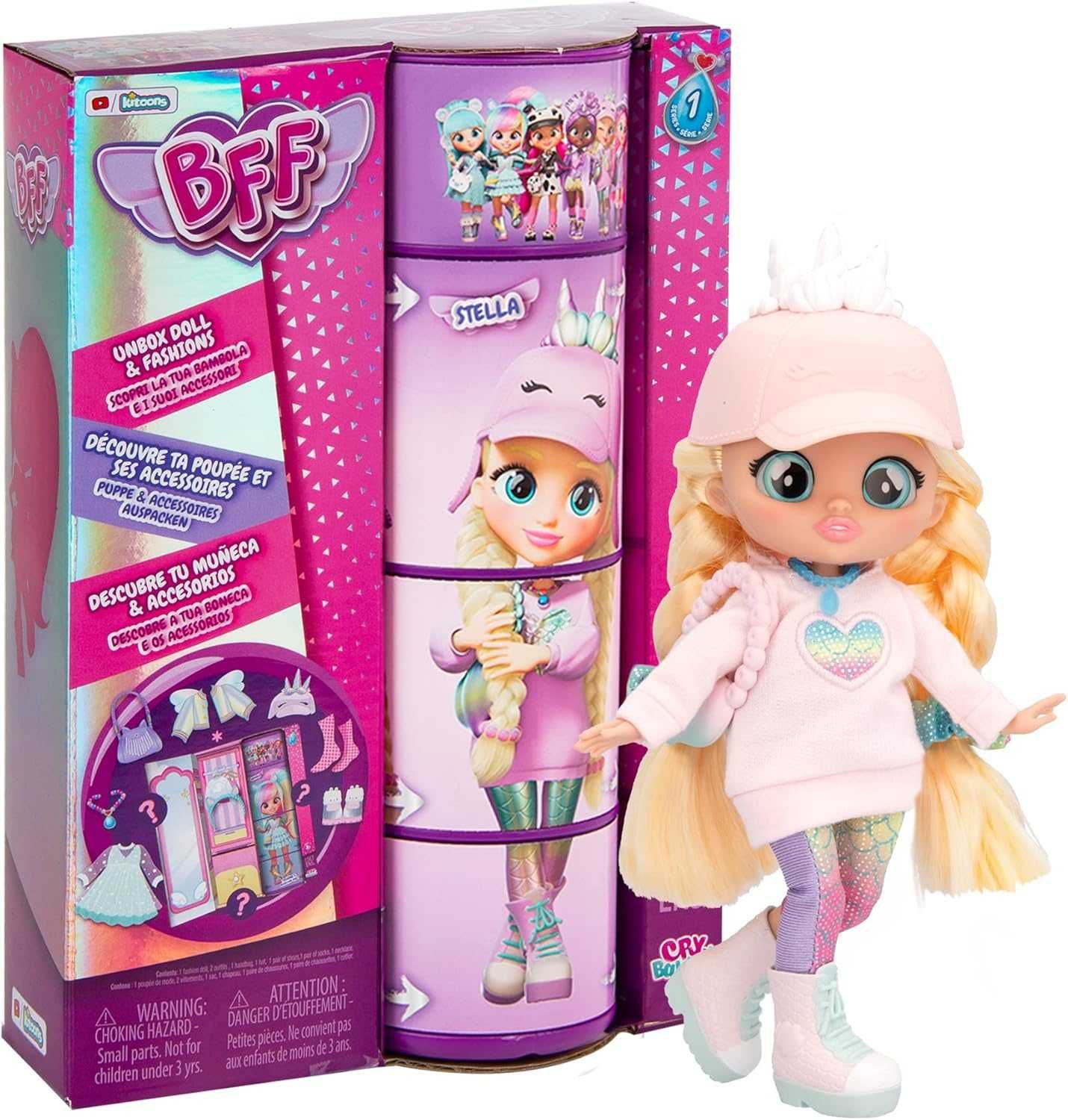 IMC Кукла BFF Cry Babies Фийби Ханна Шанън с дрехи и аксесоари 5 вида