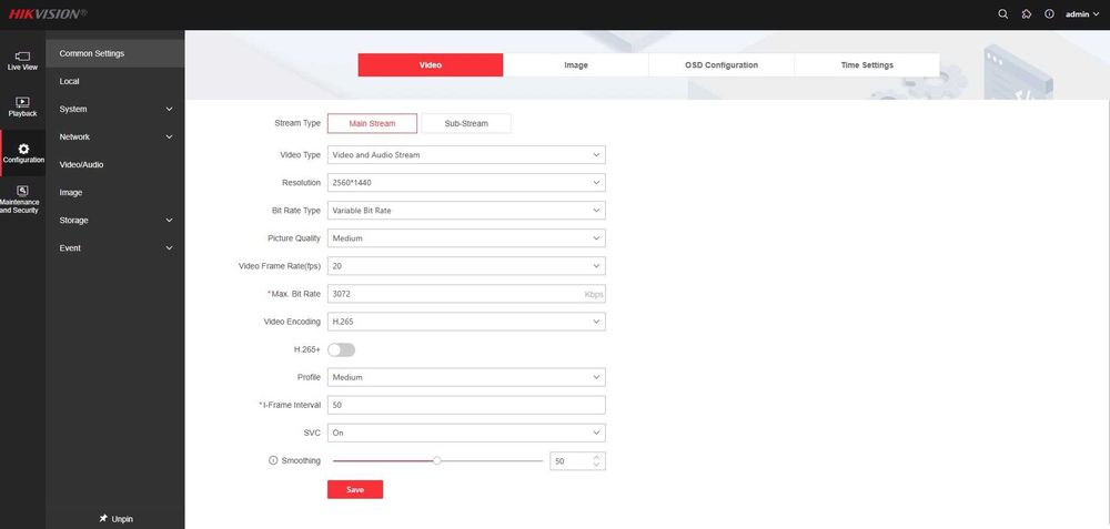 Hikvision IP камера куполна 4MP DS-2CD1343G2-LIUF хибридни диоди/аудио