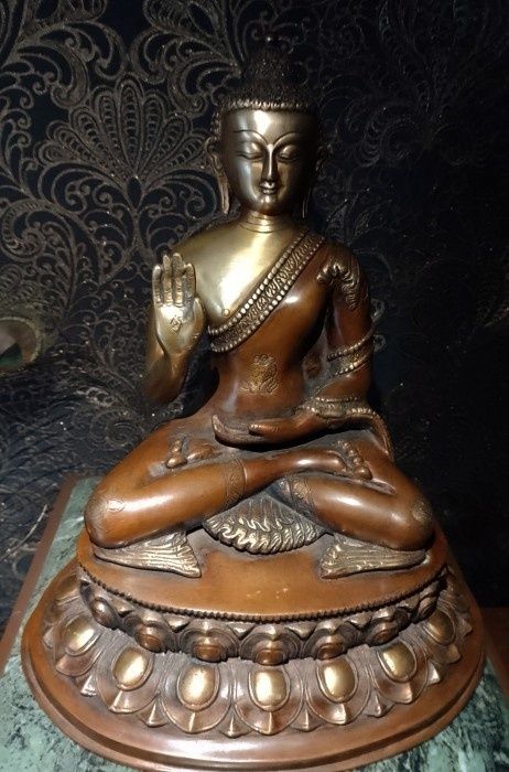 Sculptura de dimensiuni impresionante piesa colecție Buddha din bronz