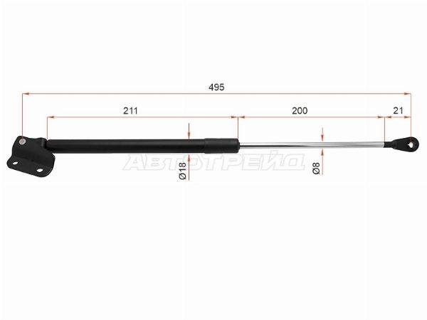 Амортизатор крышки багажника Honda Cr-v