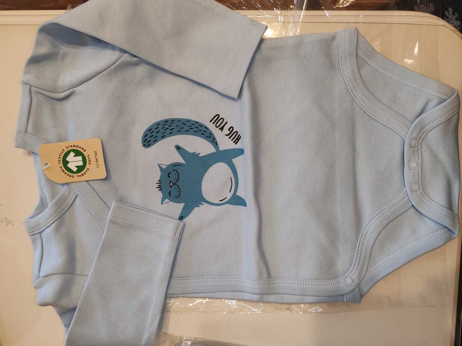Lot 6 hăinuțe noi Organic bebe, mărimea 62