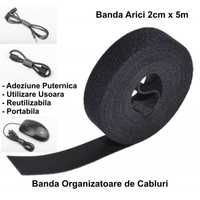 Banda Velcro Banda Scai Arici Wire Management Organizator Cabluri