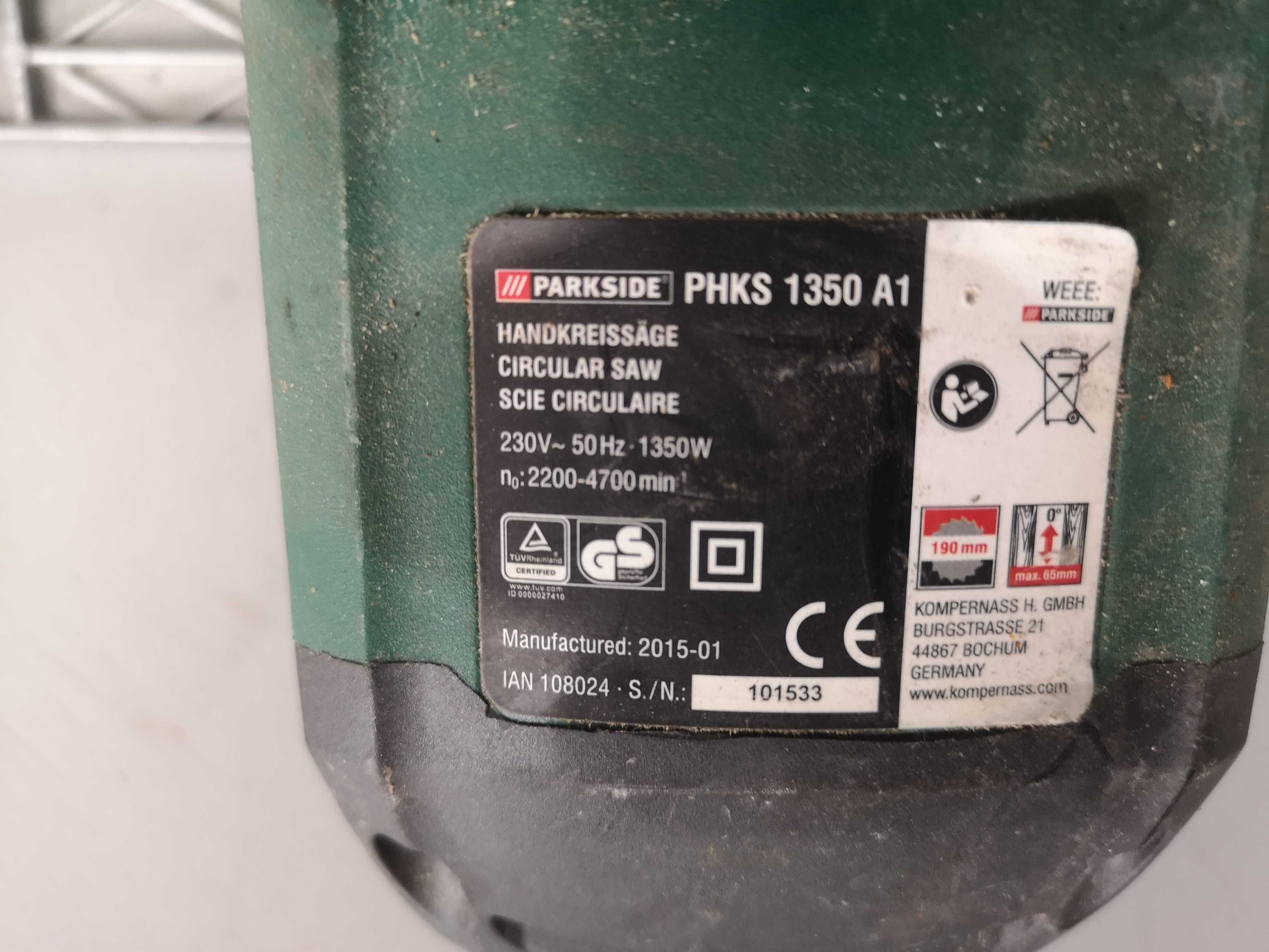 Ръчен циркуляр - PARKSIDE 1350W