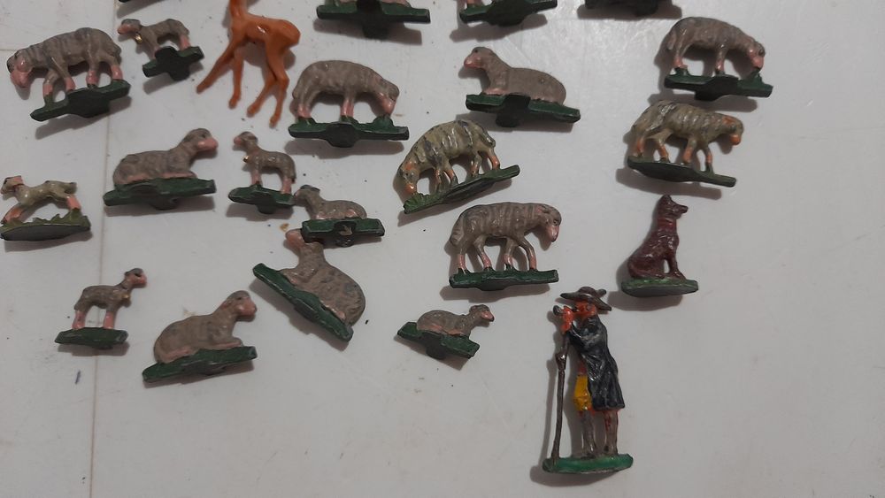 figurine  turma de oi cu ciobanaș diorama