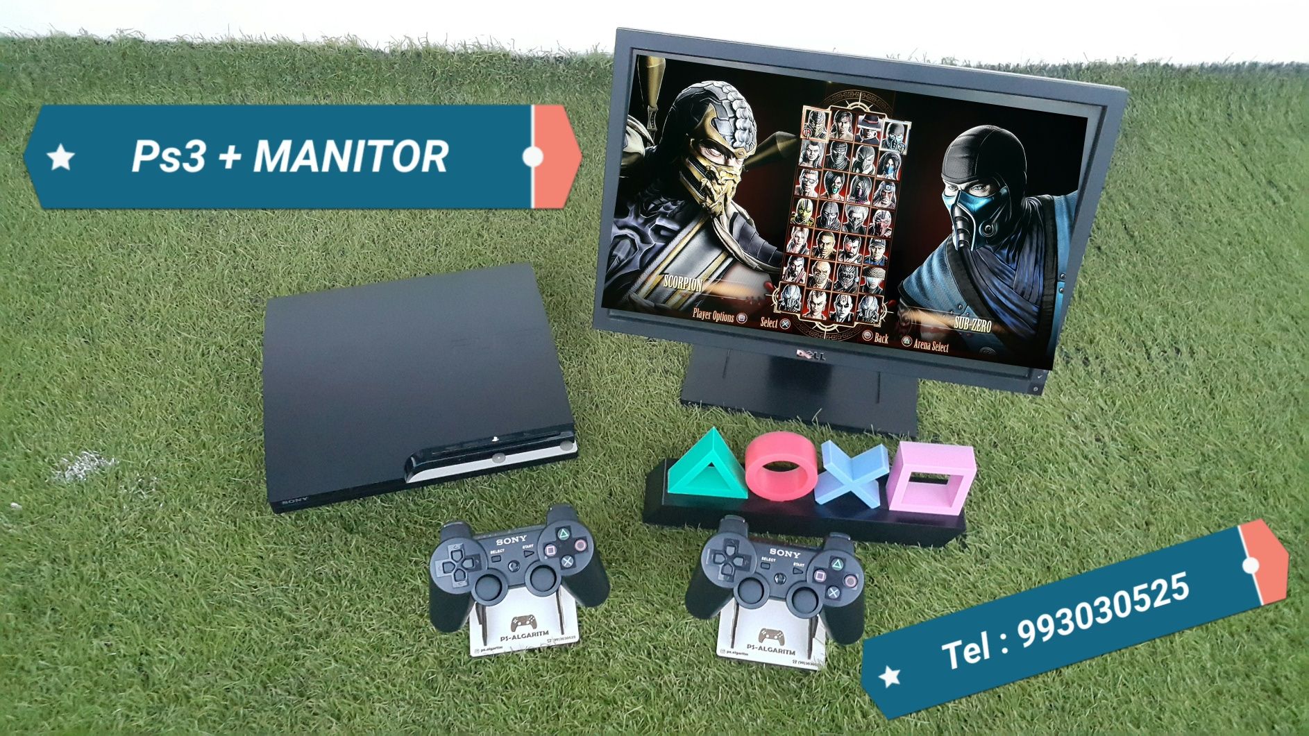 Playstation 3 Slim. HD. + 2 ta Joystick + Games..