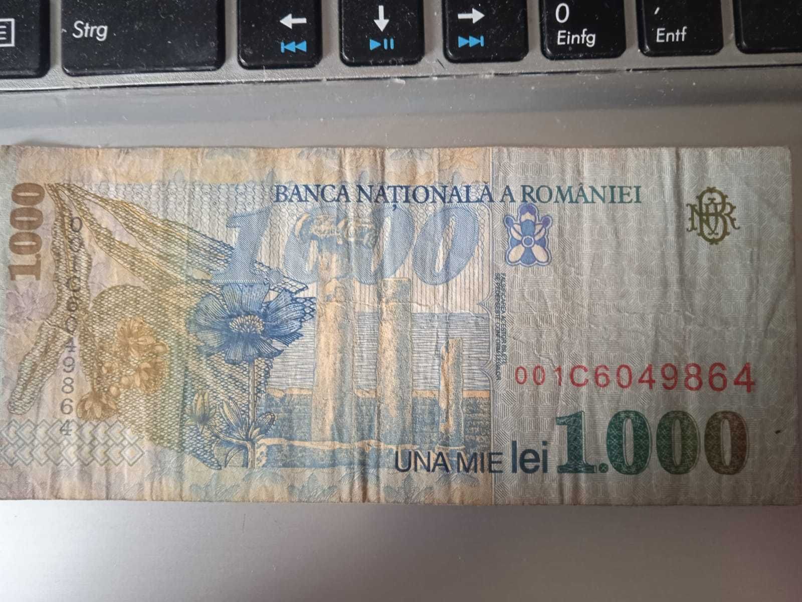 Bancnote romanești 1000 Lei Mihai Eminescu