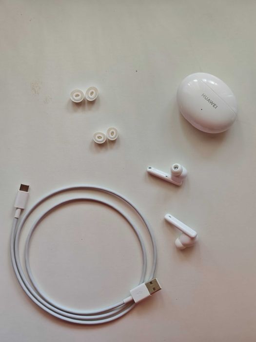 Casti wireless Huawei FreeBuds 4i, White, Active Noice Canceling