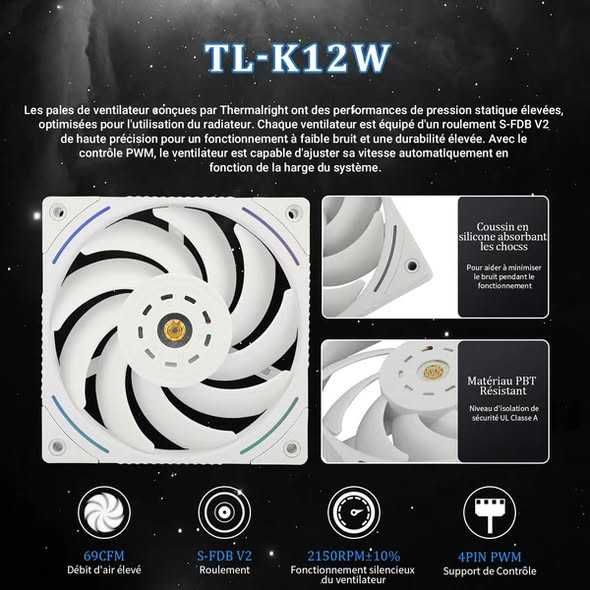 Cooler Procesor Thermalright Core Matrix 360 White