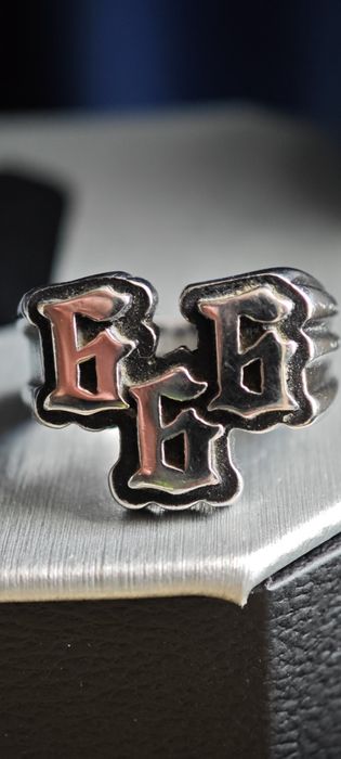 Inel din argint Iron Maiden 666 The number of the beast