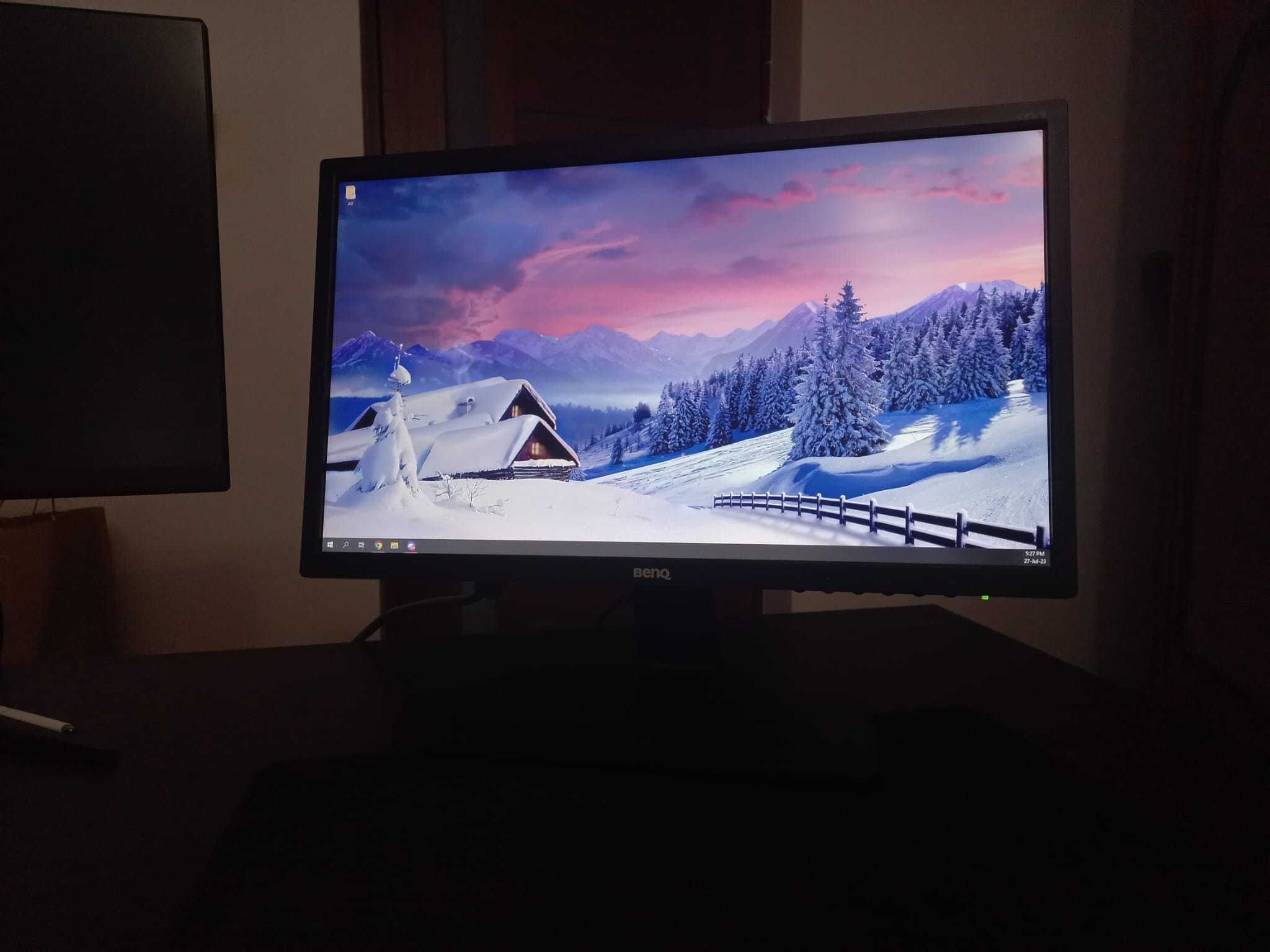 Monitor LED BenQ 21.5", GW2270, DVI, Negru, 1920x1080 60hz + cablu DVI