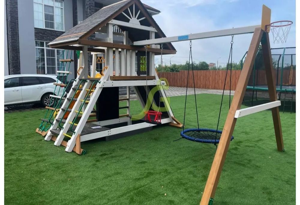 Разные виды детских игровых площадок