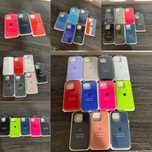Husa Apple Silicon iPhone 15 Pro Max 15 Pro 14 Pro Negru Roz Alb Rosu