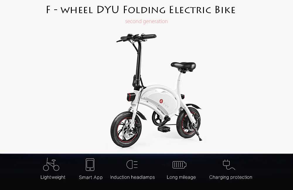 Bicicleta electrica noua 0 Km pentru copii F-Wheel DYU D2 Folding Elec