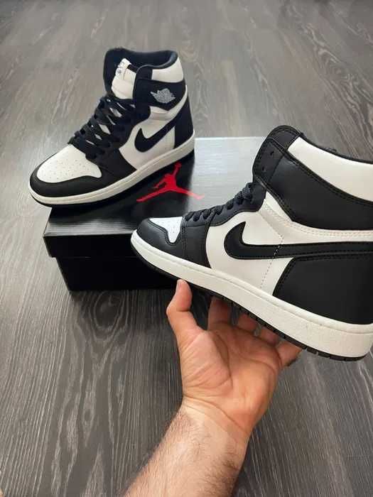 Nike Jordan 1 High Panda / Adidasi Unisex Noi 2024