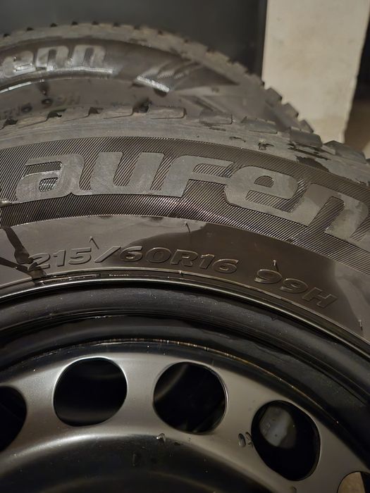 Зимни гуми с метални джанти и тасове