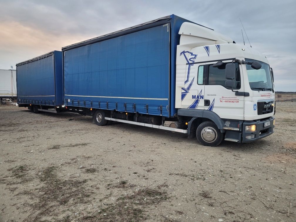 Remorca tandem volum  1 axa ,4500 kg