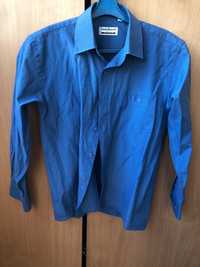 Рубашка классическая синяя