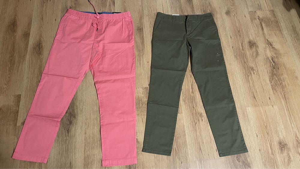 Pantaloni Originali Tommy Hilfiger Marime L Barbati S Dama Chino