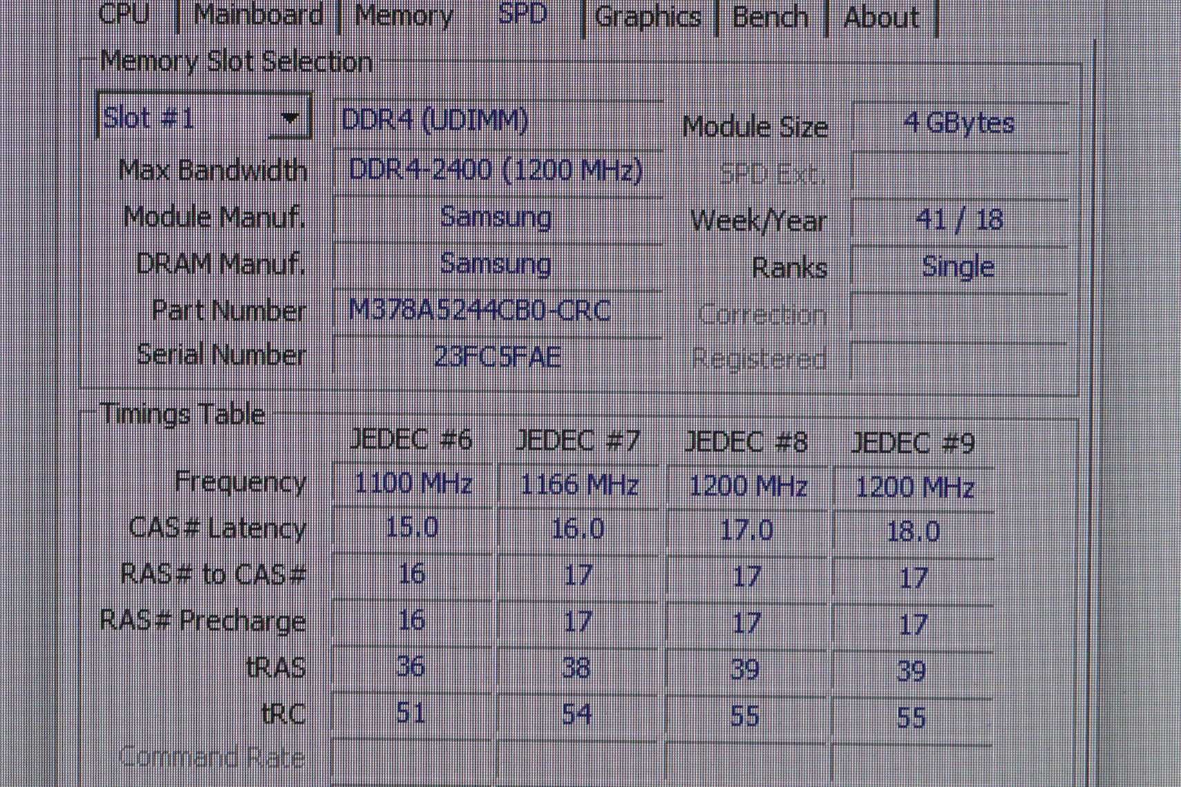 [1x4GB] RAM Памет Samsung DDR4 2400Mhz CL 17 За брой. / Вкл.ДДС