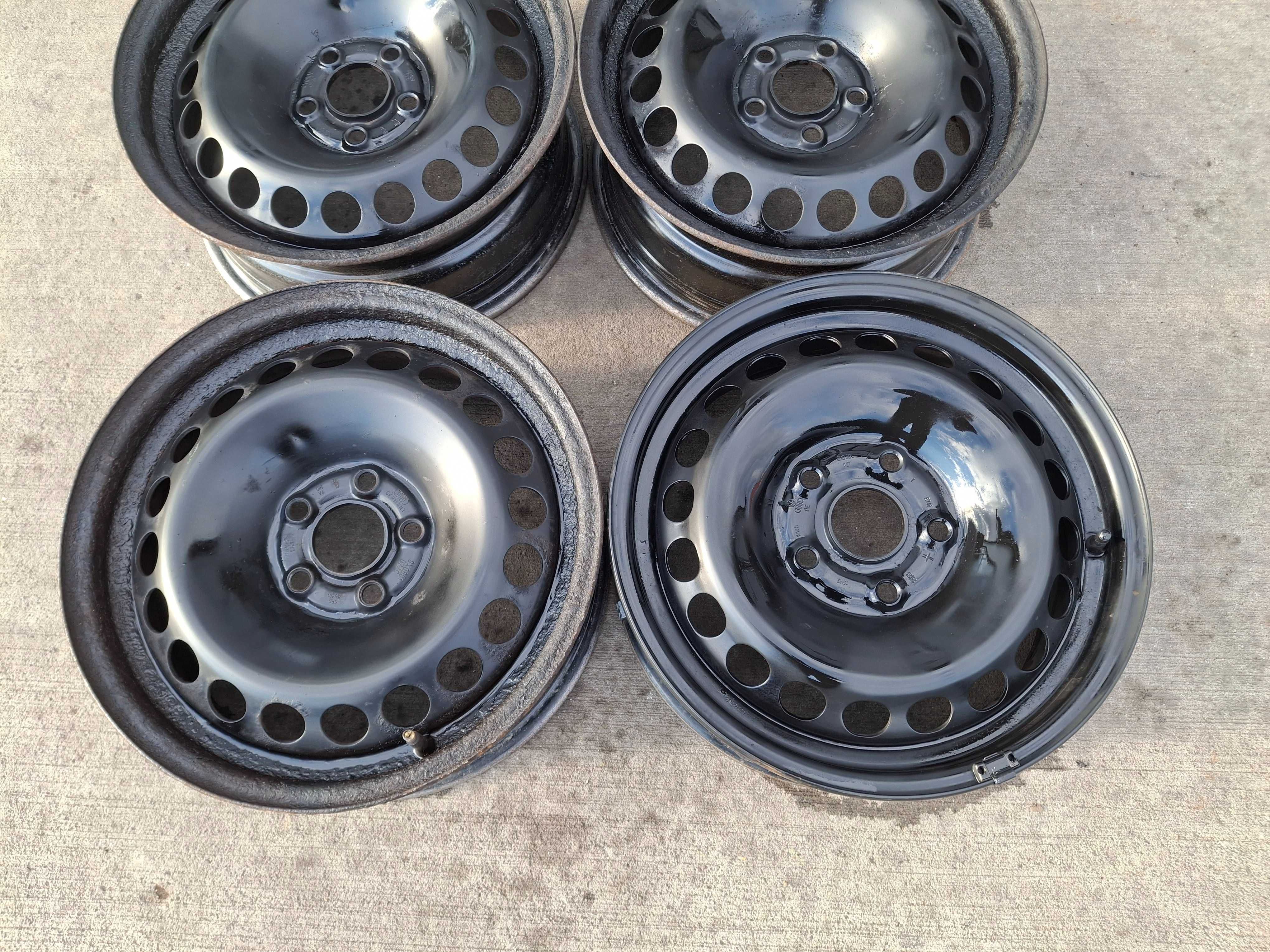 4бр. железни джанти 15 цола 5x100 за VW, Audi