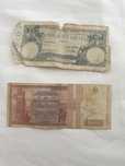 Bancnotă de 100.000 lei si bancnotă de 10.000 anul 1944 si 1946.