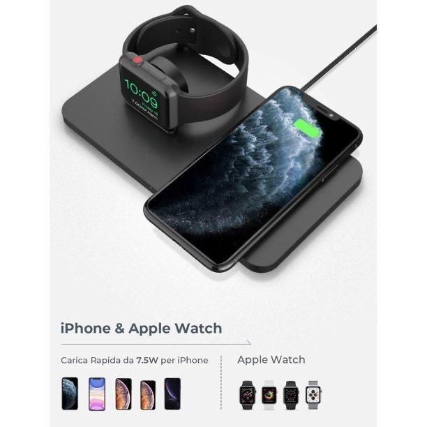 2бр.2в1 подложка за зареждане iPhone  iWatch