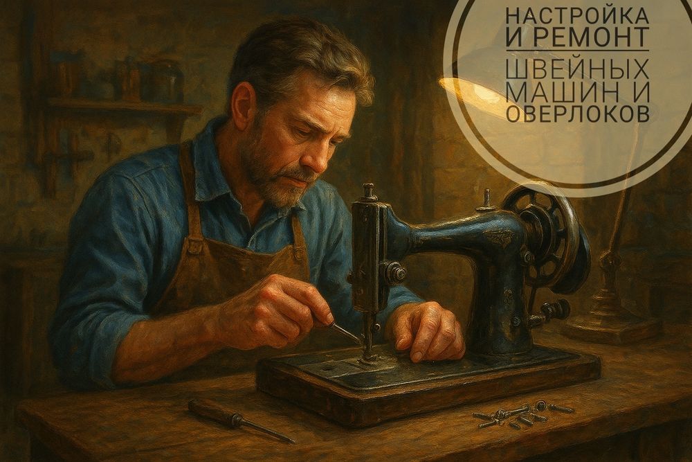 Ремонт швейных машин и оверлоков с выездом на дом.