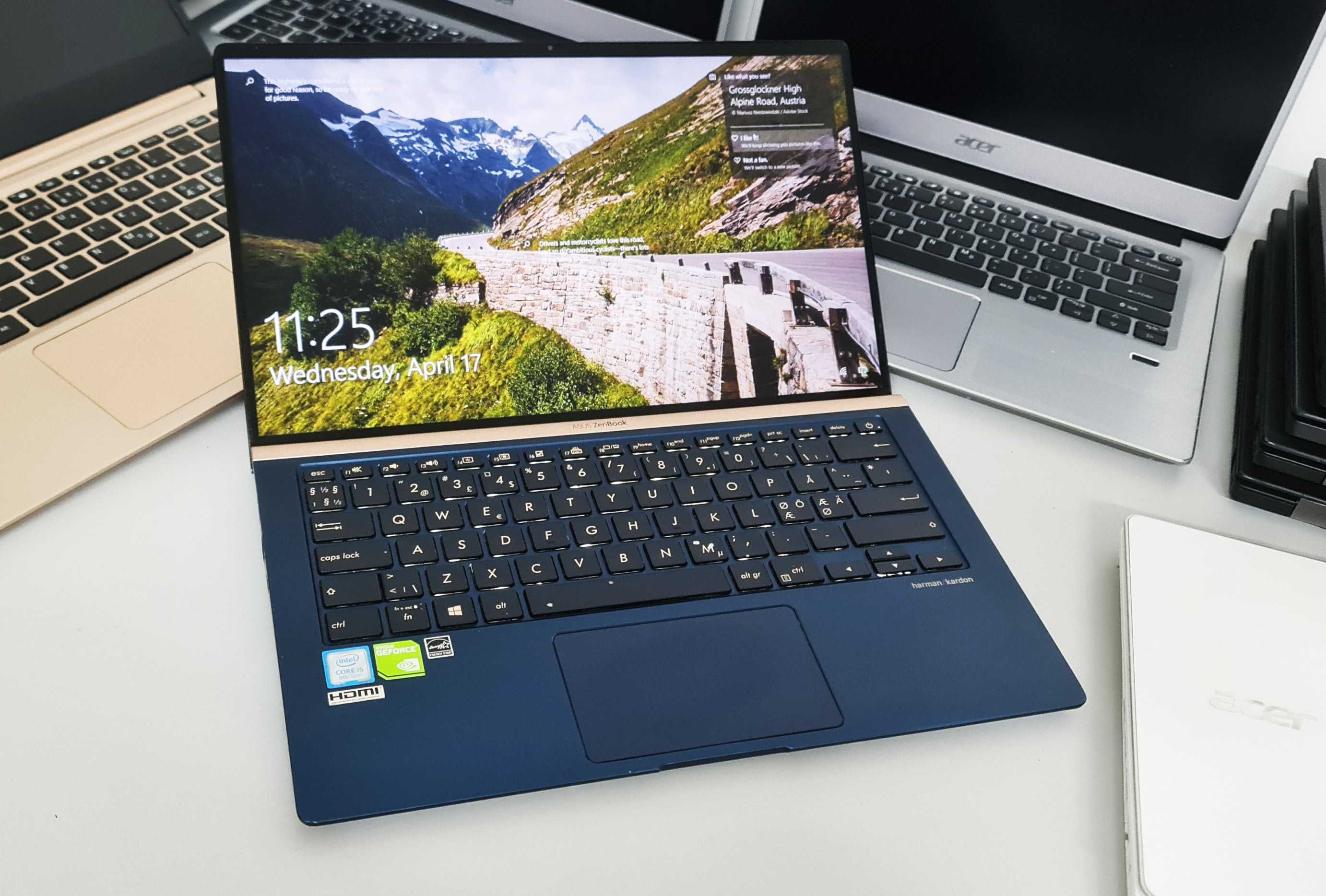 Laptop asus ultrabook 14" full hd ips i5 8 th nvidia nvme Garantie!