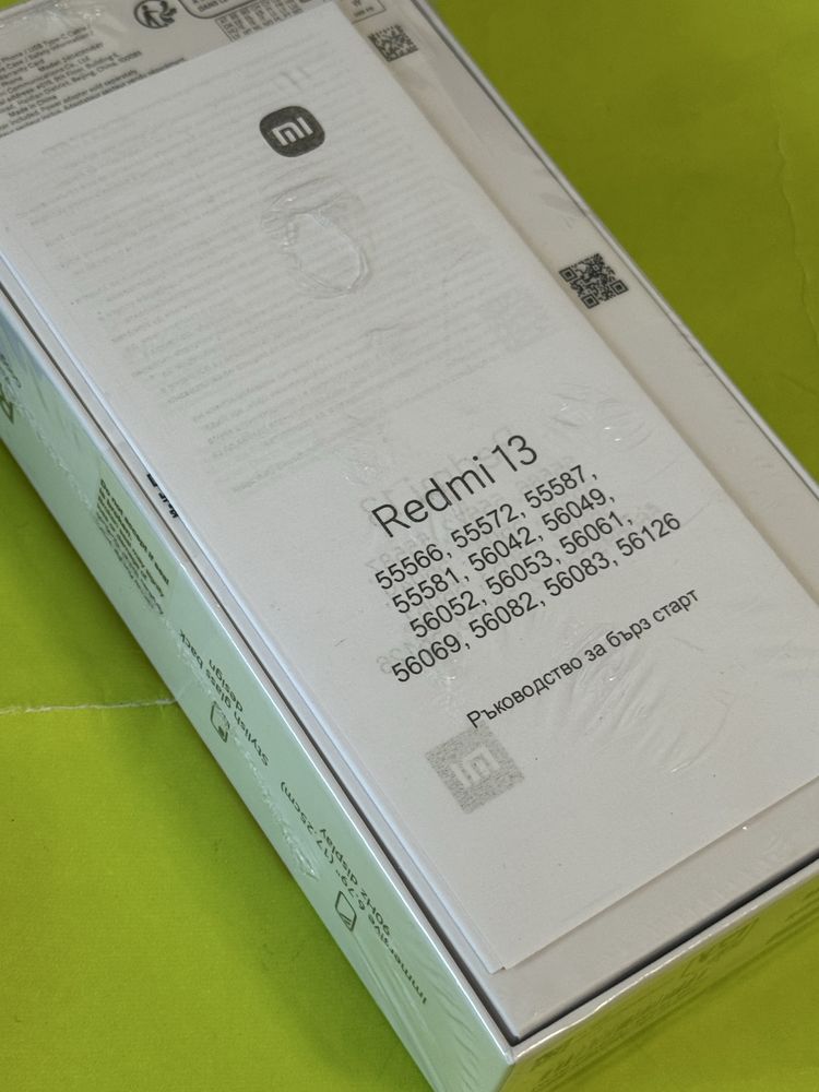 ***ЗАПЕЧАТАН 128GB Redmi 13 Гаранция Yettel 2028 г. Midnight Black